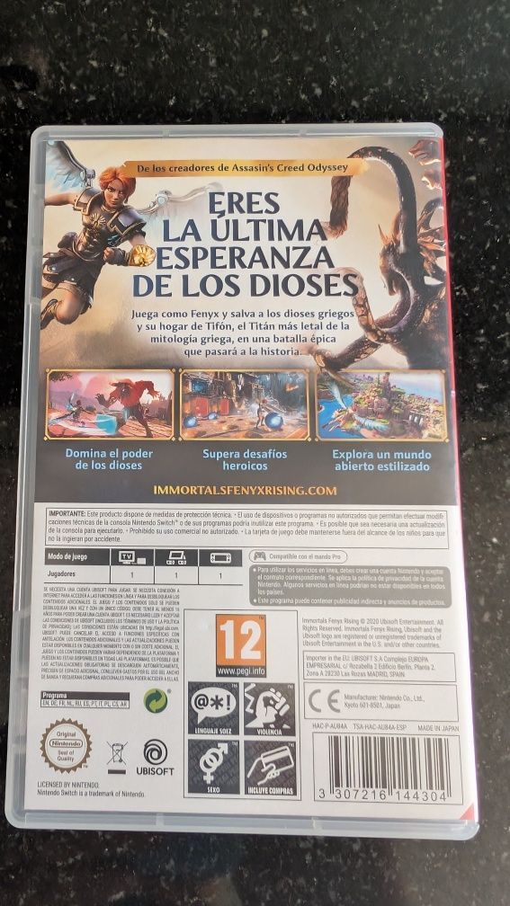 Immortals Fenyx Rising nintendo switch