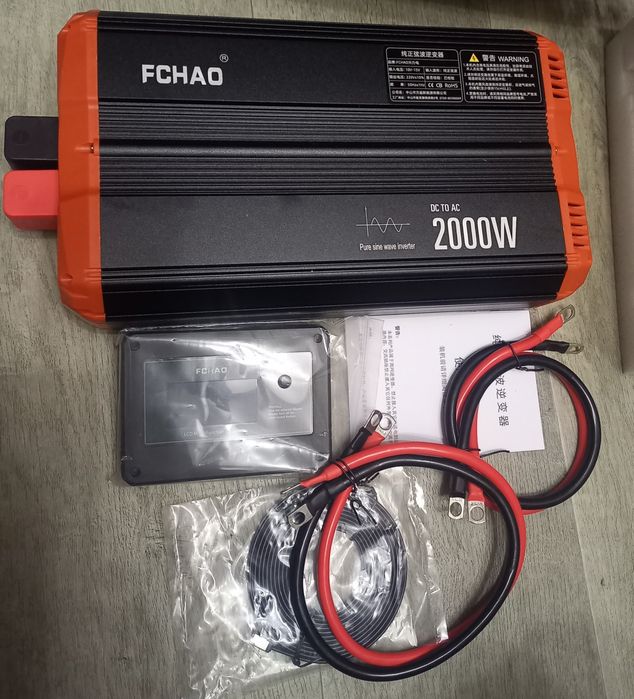 Інвертор 2000Вт/4000Вт 12-220В з чистою синусоїдою (перетворювач напру