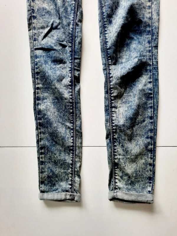 Spodnie jeansy marmurkowe topshop moto Leigh W26 L30 Rozmiar 36/S #513