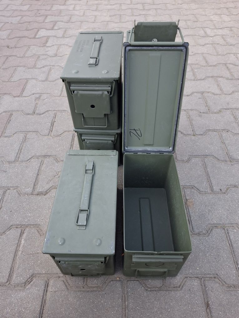 Wojskowa skrzynia m2a1 NATO metalowa stalowa
