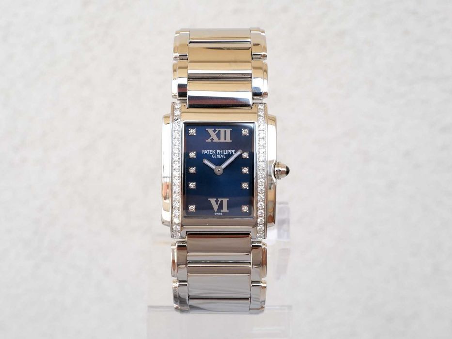 Patek Philippe Twenty~4 White Diamond Blue Dial
