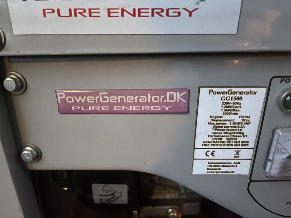 Генератор 1.5 kw kva кіловата
