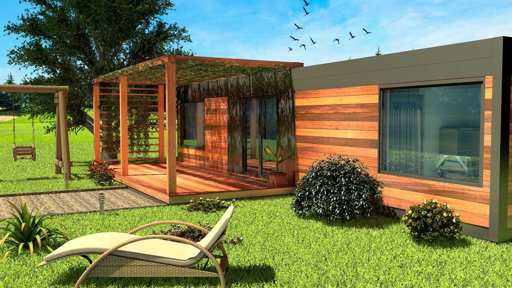 dom modułowy, domek mobilny, domek letniskowy, domek całoroczny