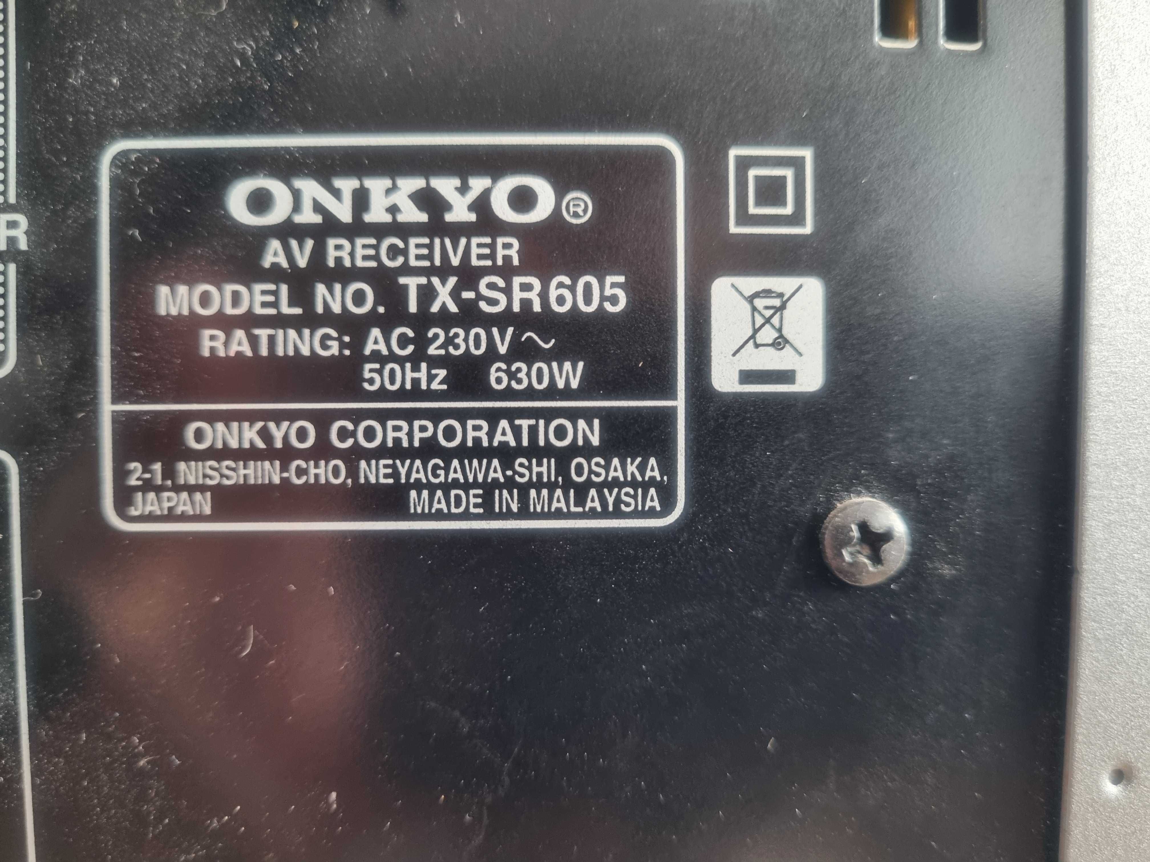 OKAZJA Amplituner wzmacniacz kino stereo hdmi Onkyo tx sr605 Mocny140W