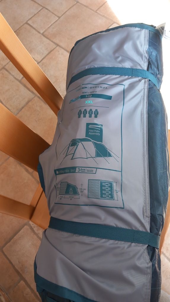Tenda de 4 pessoas  campismo  tenda super fácil de montar e colchão