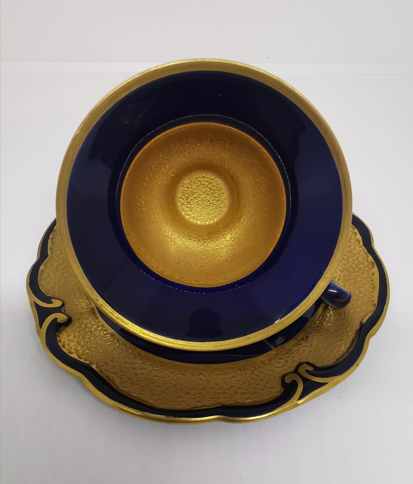 Porcelana ILMENAU Serwis do MOKKA Kobalt BRABANT