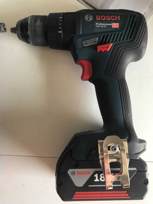 Шуруповерт безщітковий Bosch GSB 18V-55 та гайковерт GDX 18V-200