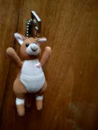 Мягкая игрушка брелок подвеска кенгуру свинка на ключи сумку 7-10см