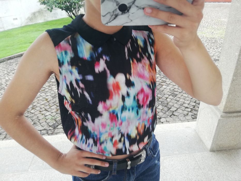 Blusa colorida BERSHKA