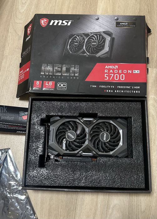 Продам MSI RX 5700 8 gb, ddr6
