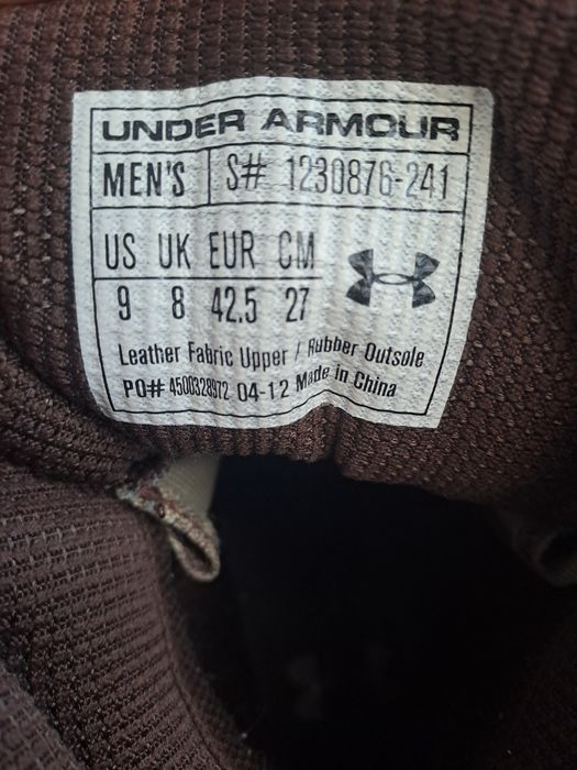 Черевики/берци/ботинки чоловічі Under Armour б/в 42.5 р