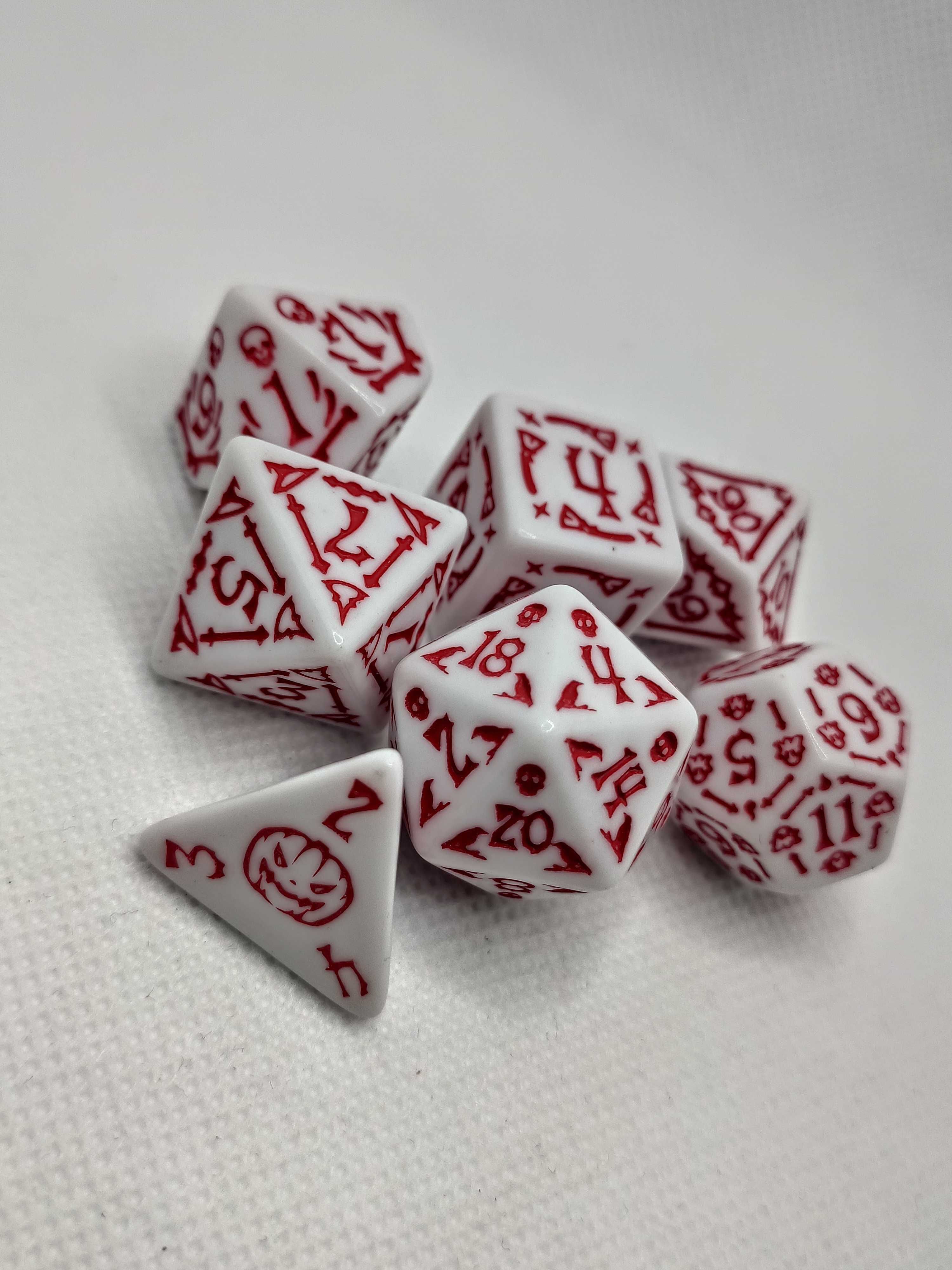 Duchy i Dynie: Kości Wampira - Zestaw 7 kości RPG / dnd