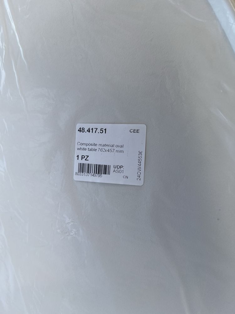 Mesa oval para barco nova