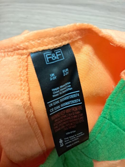 Человечек, карнавал, хелоуин, хеловин. Костюм на 2-3 года.