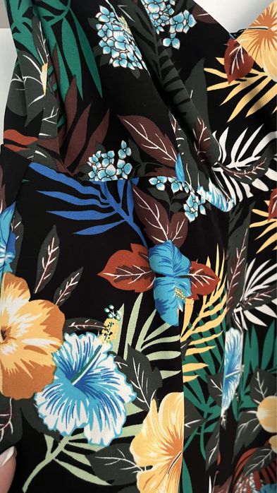 Kombinezon kwiatowy print