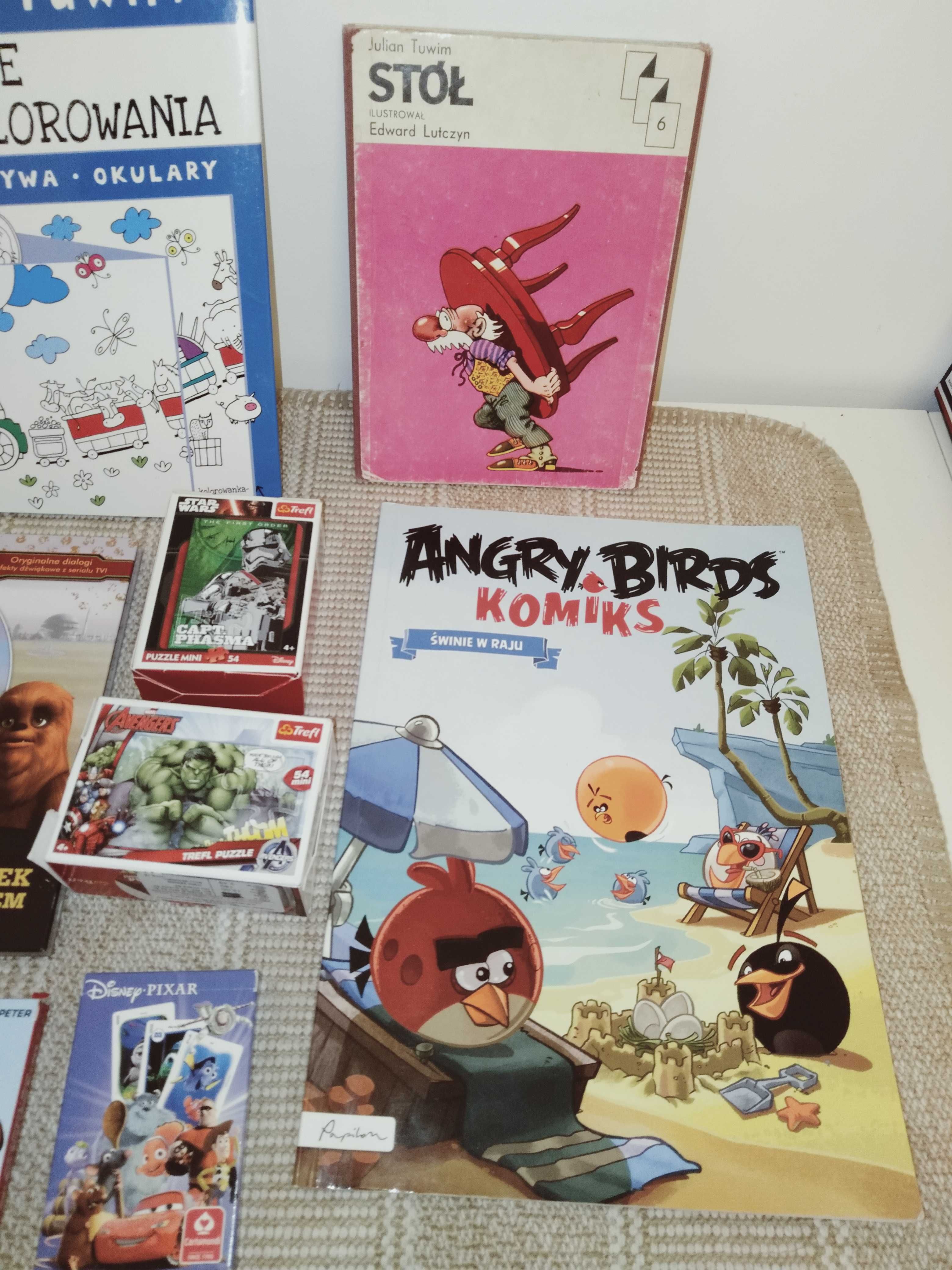 Książeczki dla dzieci, komiks, karty puzle Star wars.