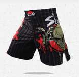 Calções MMA Caveira Muay Thai Boxe - L