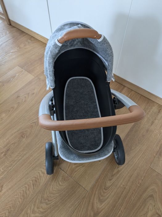 Wózek Quinny Szary dla lalek Smoby 2w1 Spacerówka + Gondola