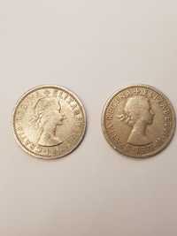 Szyling moneta ( TWO SHILLINGS ) 1956/1967 Wielka Brytania