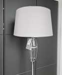 Home&you nowa lampa stojąca wys. 160 cm kolor srebrny szary glamour