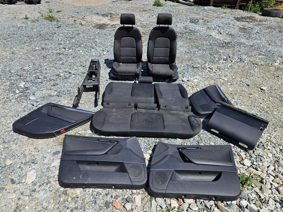 Fotele Audi A3 8P kanapa boczki tunel środkowy KOMPLET lewy prawy