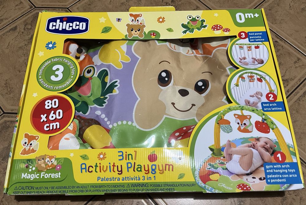 mata edukacyjno-gimnastyczna Chicco 3w1 Magic Forest 43318