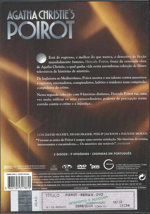 Poirot: Série 2 (5 DVD) (1990)