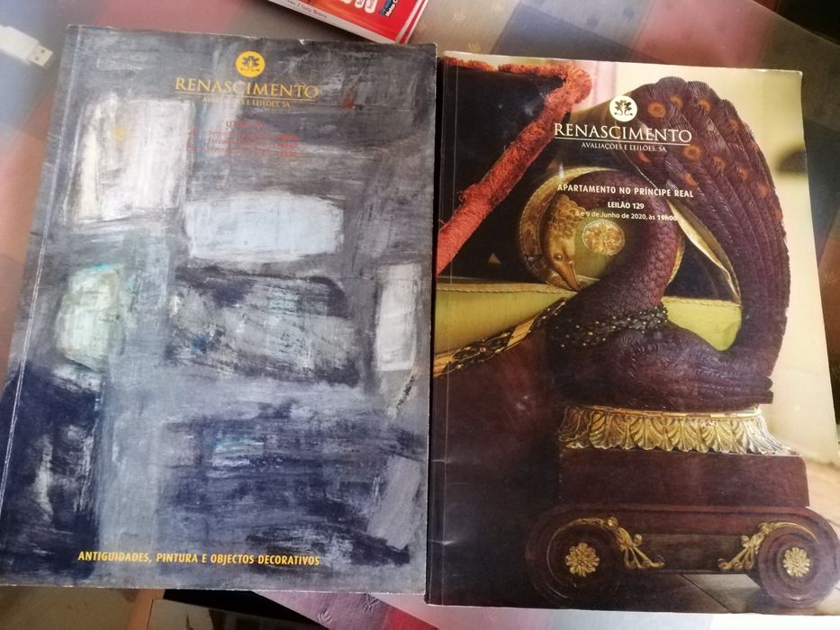 Catálogos leilões Palácio do Correio Velho e Renascimento