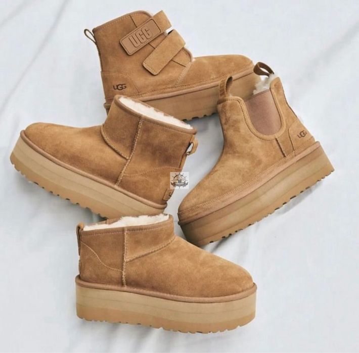 Оригинальные Avstralia UGG Chelsea Neumel Platform Black ORIGINAL