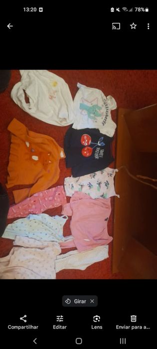 Lote de roupa de criança 12-24 meses