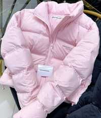 пуховик куртка рожевого кольору, нова