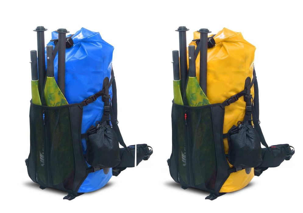 Plecak na packraft, kajak wodoszczelny wodoodporny duży z TPU 60l-80l