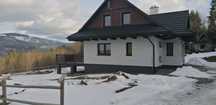 Domek w górach  piękny widok Ujsoły zlatna Beskid żywiecki