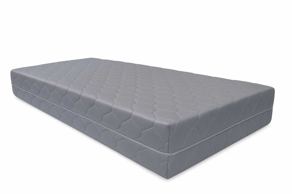 Pokrowiec na materac pikowany szary/biały szyty na wymiar Jersey