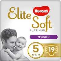 Трусики Huggies elite soft platinum pants 5 (12-17 кг) 19шт