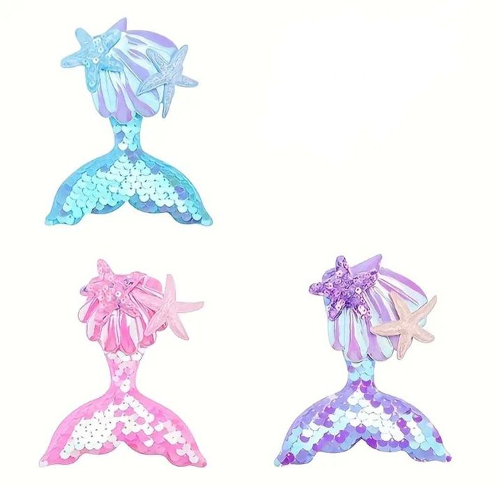 Nowa spinka włosy Syrenka Ariel Arielka kolory akcesoria przebranie