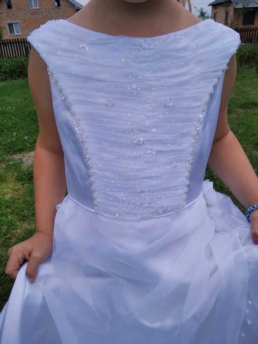 Біле плаття сукня  для випускного Першої Сповіді, Причастя на 7-8 р.