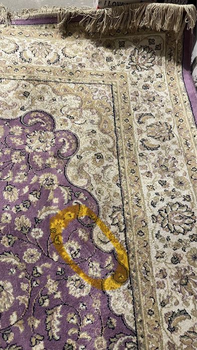 Dywan styl arabski fioletowo-beżowy