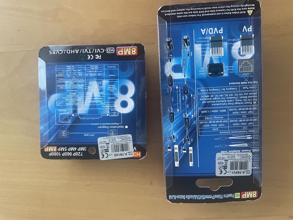 Adapter HDPV 8 MP + passive video balun