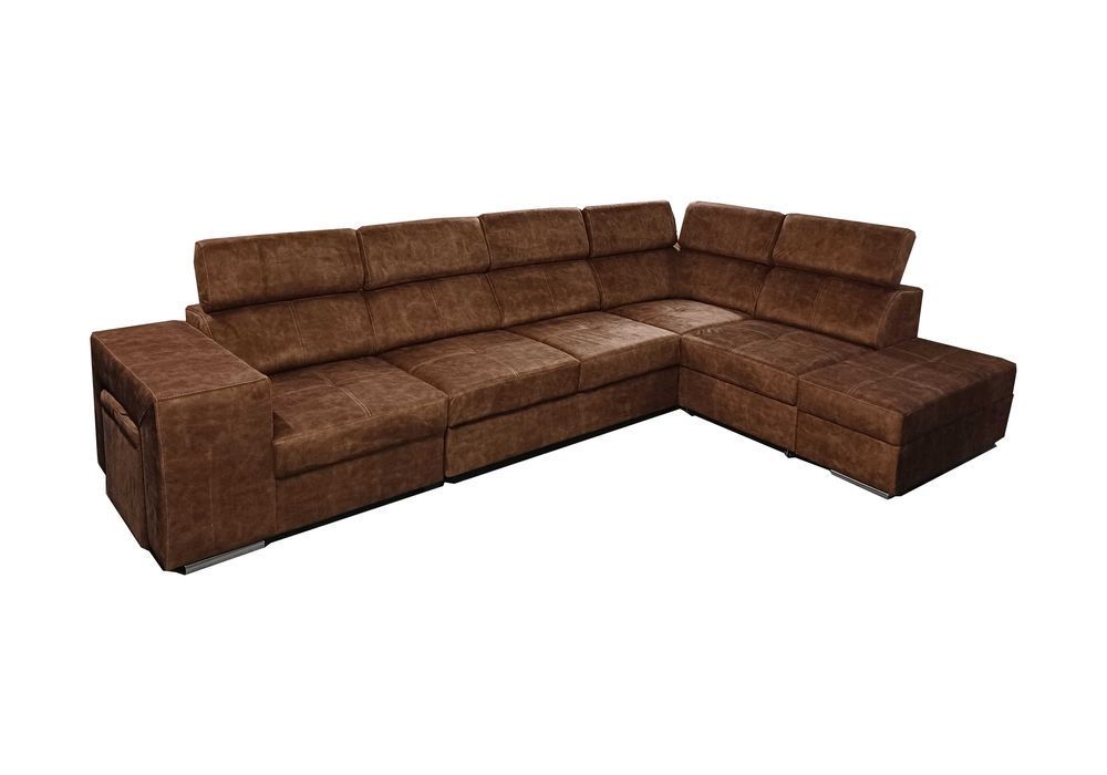 Rozkładany narożnik MALAGA z funkcją spania i pojemnikiem Dostawa