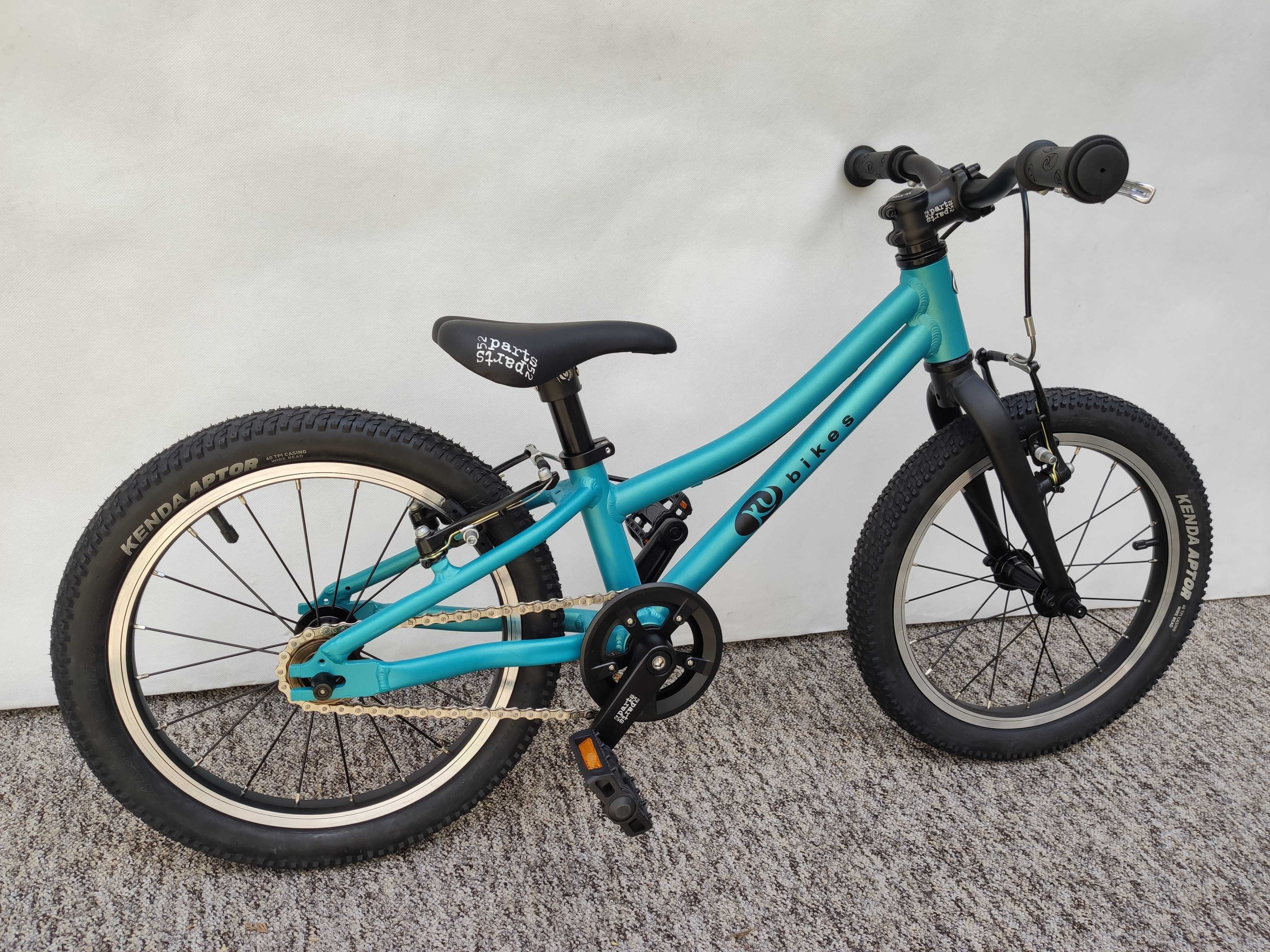 Rower dziecięcy KUbikes 16"S MTB 5,72 kg Lekki Lazurowy