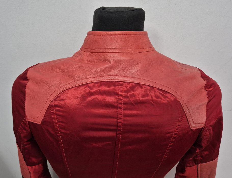 FURS roz. XS/S skóra naturalna + materiał stan idealny made in italy