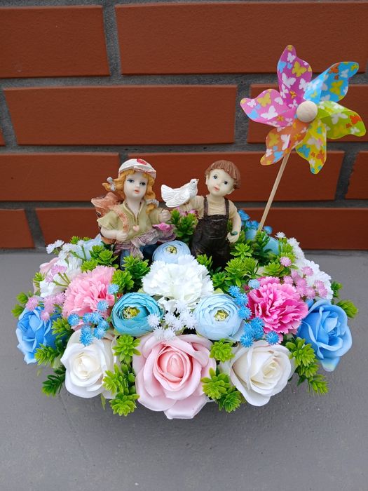Stroik na grób dziecka dla aniołka na cmentarz