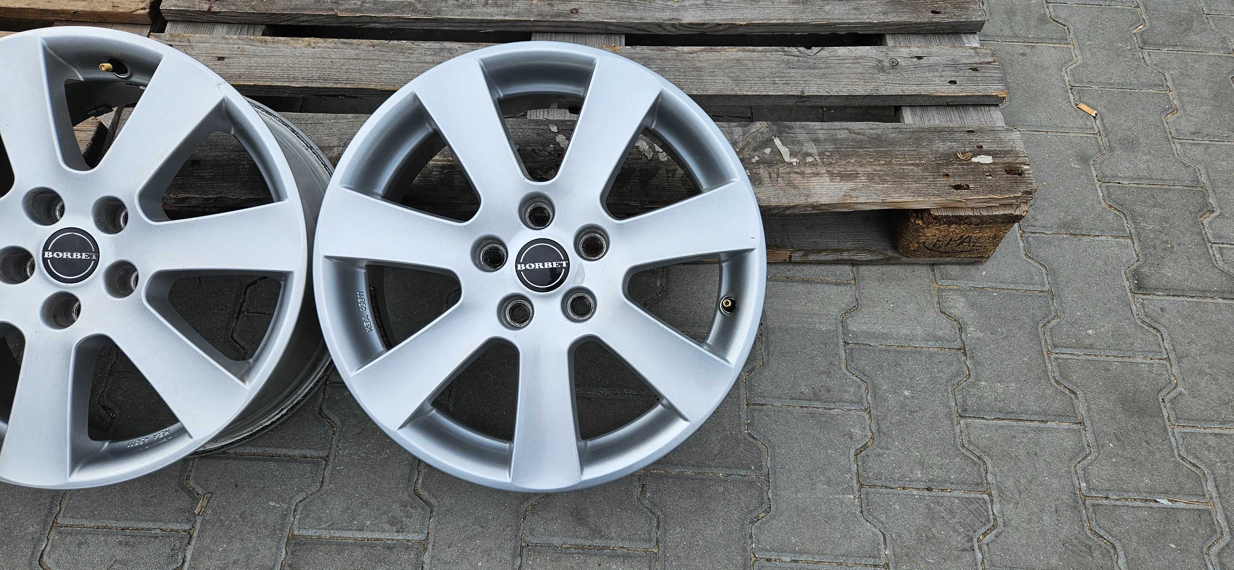 Felgi 17 cali BORBET 5x114.3 7jx17 et38 Fi