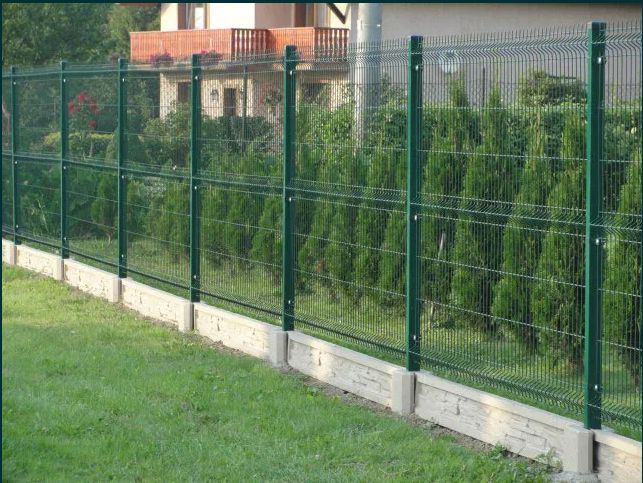 Ogrodzenie panelowe 1.53m x 2.50m drut 4mm plus podmurówka betonowa