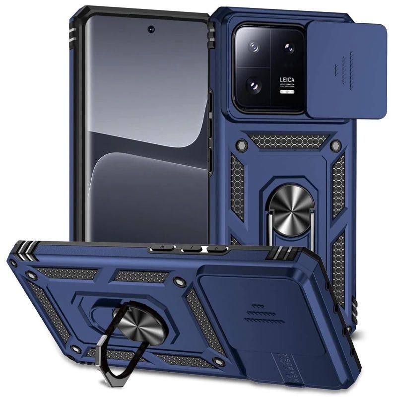 Протиударний чохол Serge Ring з захистом камери на Xiaomi 13 Pro Синій