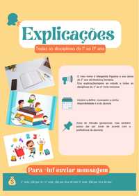 Explicações do 1° ao 3° Ciclo