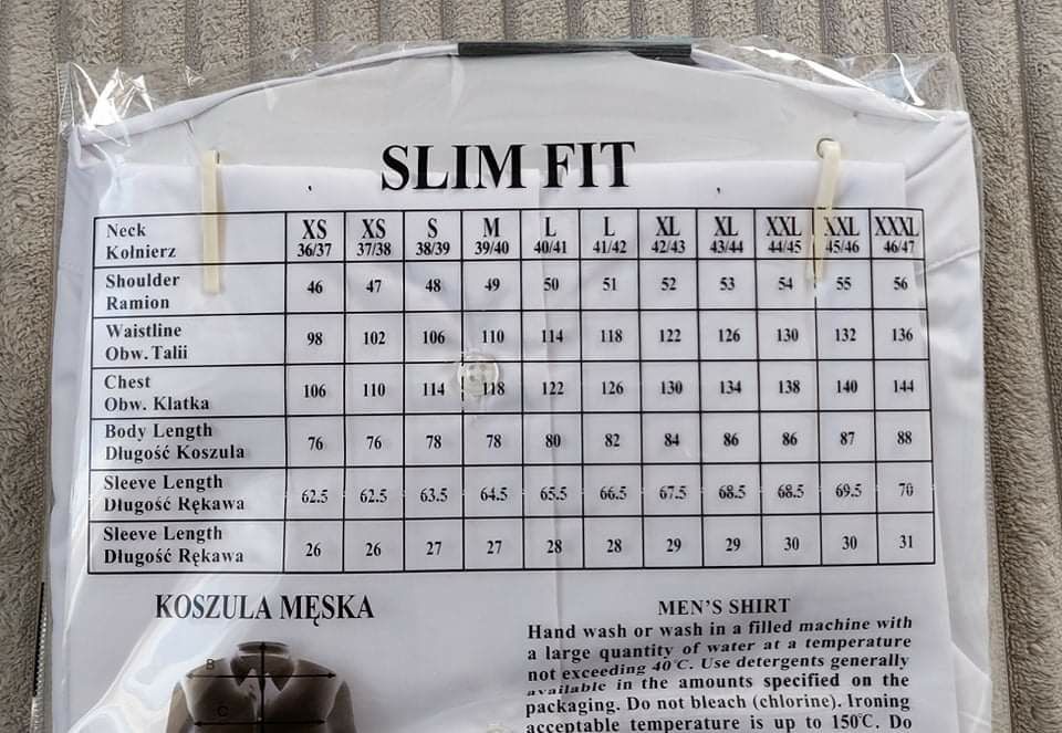 Koszula męska biała(slim fit) krótki rękaw  s,m, l, xl, xxl