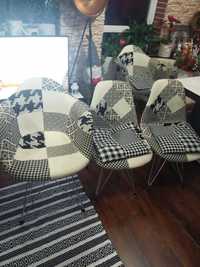 krzesła patchwork