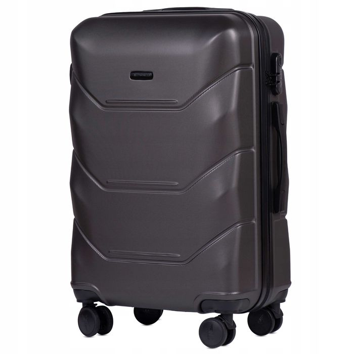 WINGS Poszerzana Walizka Średnia Twarda 63L 4 KÓŁKA ABS+ 149 PEACOCK